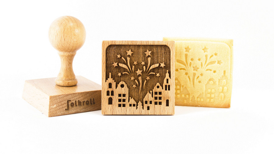 Stempel New Year quadratisch