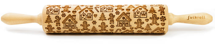 Nudelholz Lebkuchenhaus Groß 43cm