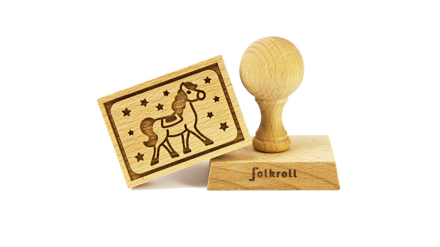 Stempel Pferd rechteckig