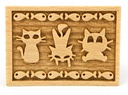 Stempel lustige Katze rechteckig