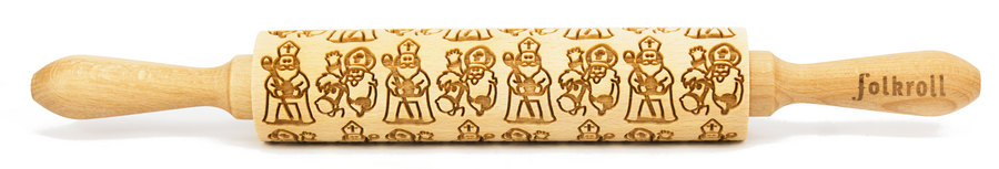 Nudelholz Nikolaus Medium 37cm