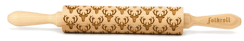 Nudelholz Hirschkopf Medium 37cm