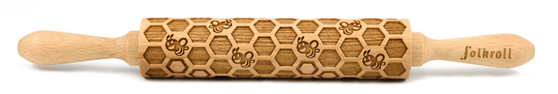 Nudelholz Honigwabe Medium 37cm