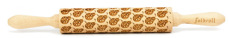 Nudelholz Marienkäfer Medium 37cm