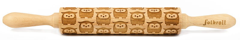 Nudelholz Eule Medium 37cm