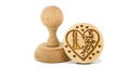 Stempel Hochzeitspaar rund