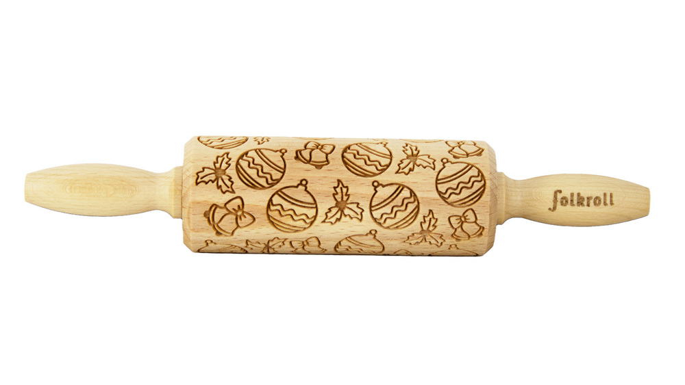 Nudelholz Christbaumkugeln Junior 23cm