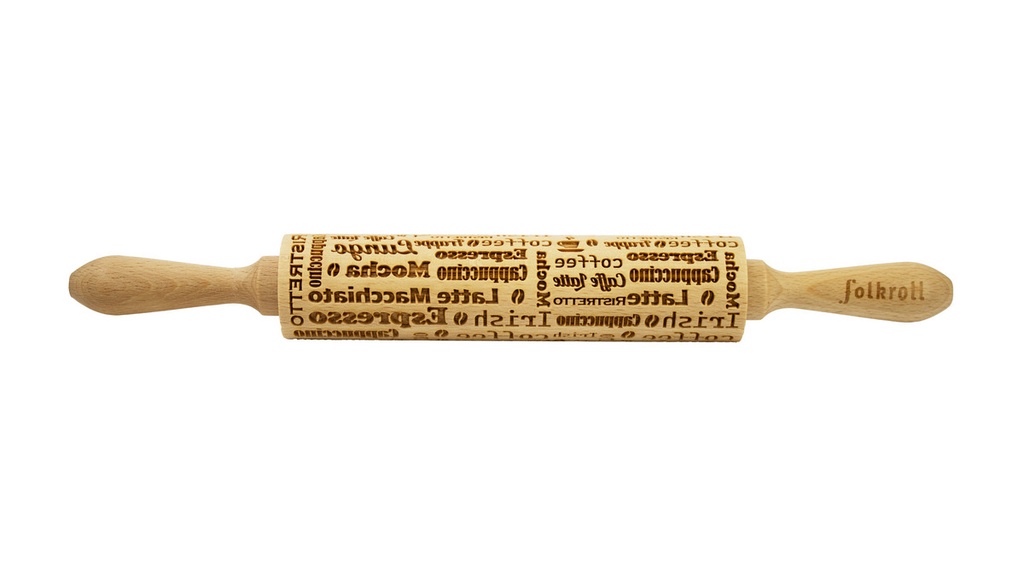 Nudelholz Kaffee Medium 37cm