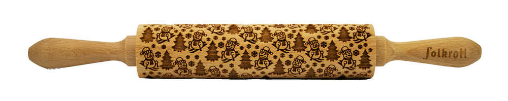 Nudelholz Schneemann Medium