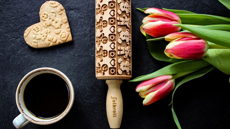 Nudelholz Lebkuchenmann