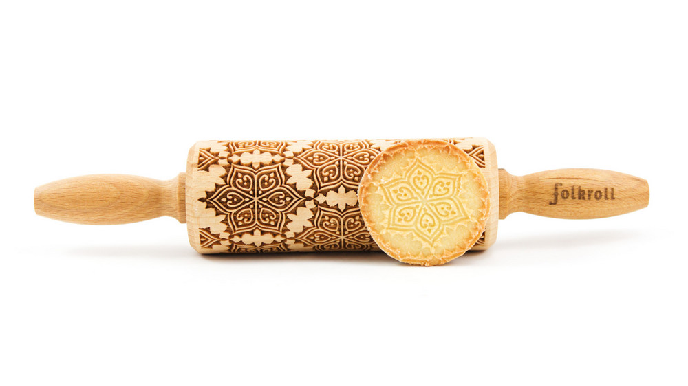 Nudelholz Blumen Mandala