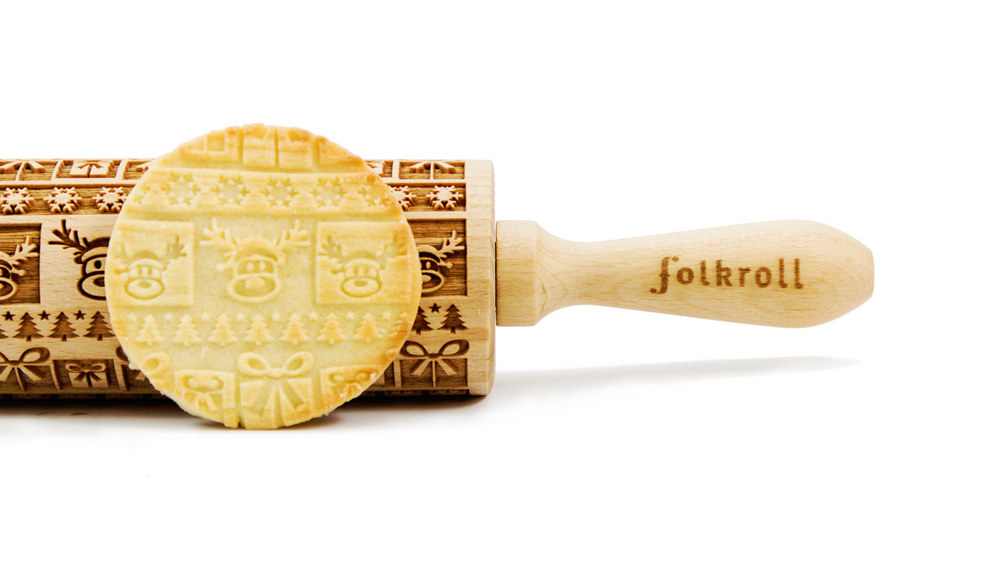 Nudelholz Weihnachtsfreude