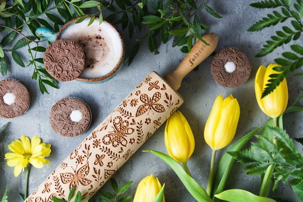 Nudelholz Schmetterling