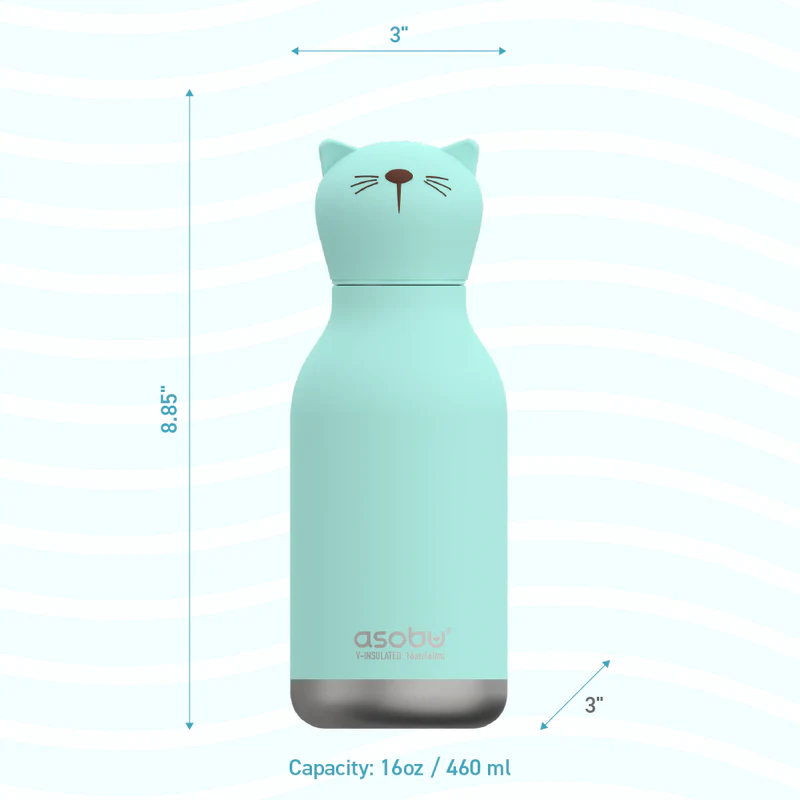 Isolierflasche Katze