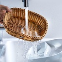 Korb rechteckig, 31 x 21 x 9 cm, hellbeige