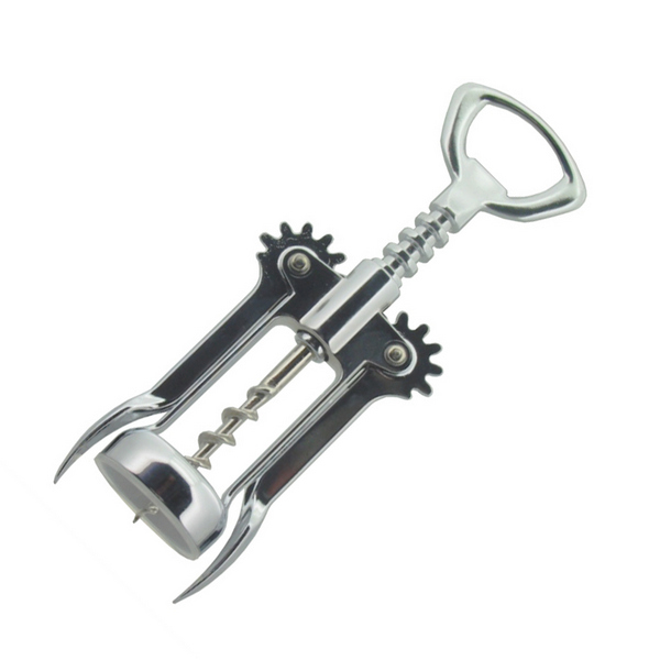 Hebelkorkenzieher verchromt - starke Ausführung 