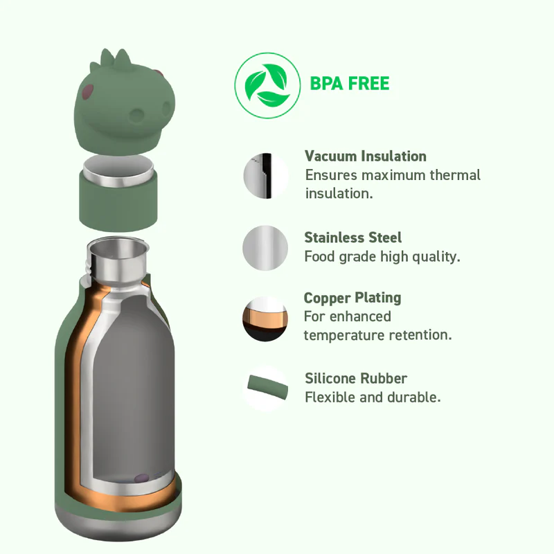 Isolierflasche Dino