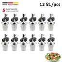 12 Ausgießer »Inox Essig-Spezial«, Silikonkork, Dekor, Display 