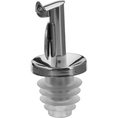 12 Ausgießer »Inox Essig-Spezial«, Silikonkork, Dekor, Display 