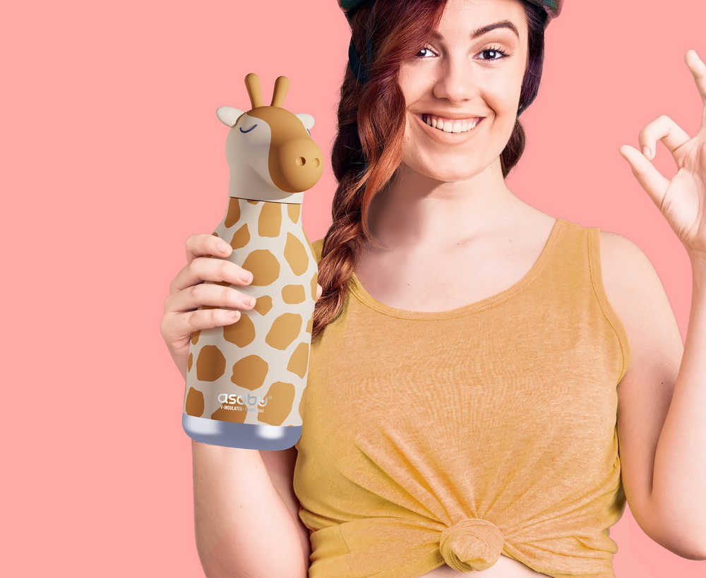 Isolierflasche Giraffe