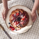 Kuchen-/Servierplatte Madeleine rund 31x31x2cm