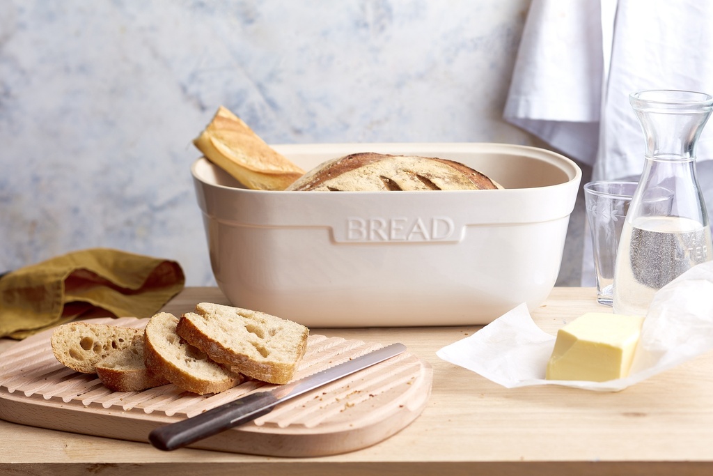 Brottopf mit Deckel aus Buchenholz 