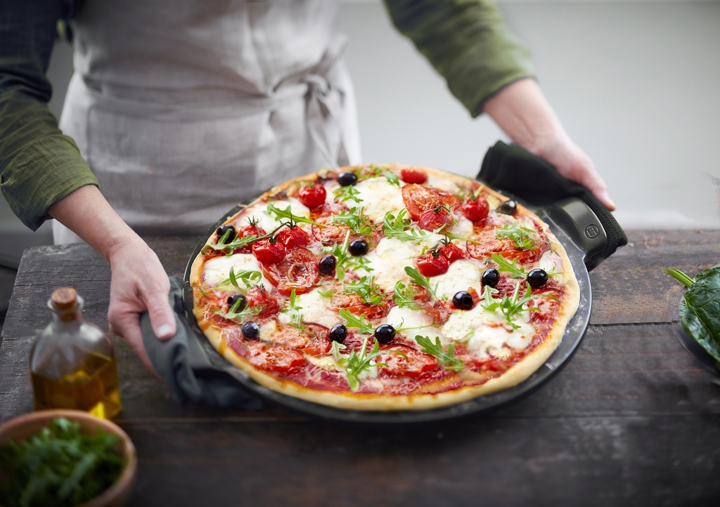 Pizzastein 40 cm glatt