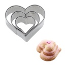 3 Terrassen-Ausstechformen »Herz«, 2 cm, 3 cm, 4 cm