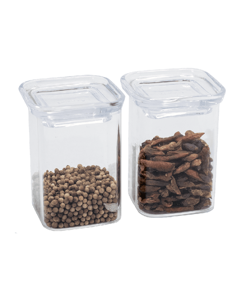 Gewürzdosen 2er-Set quadratisch 