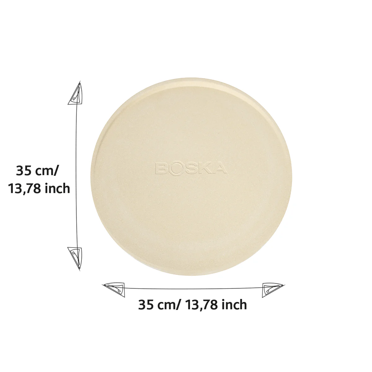 Pizzastein Deluxe rund ⌀ 35 cm