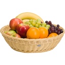 Schale rund, Ø 37 x 9 cm, hellbeige