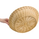 Schale rund, Ø 37 x 9 cm, hellbeige