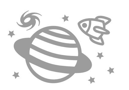 Stempel Weltraum rechteckig