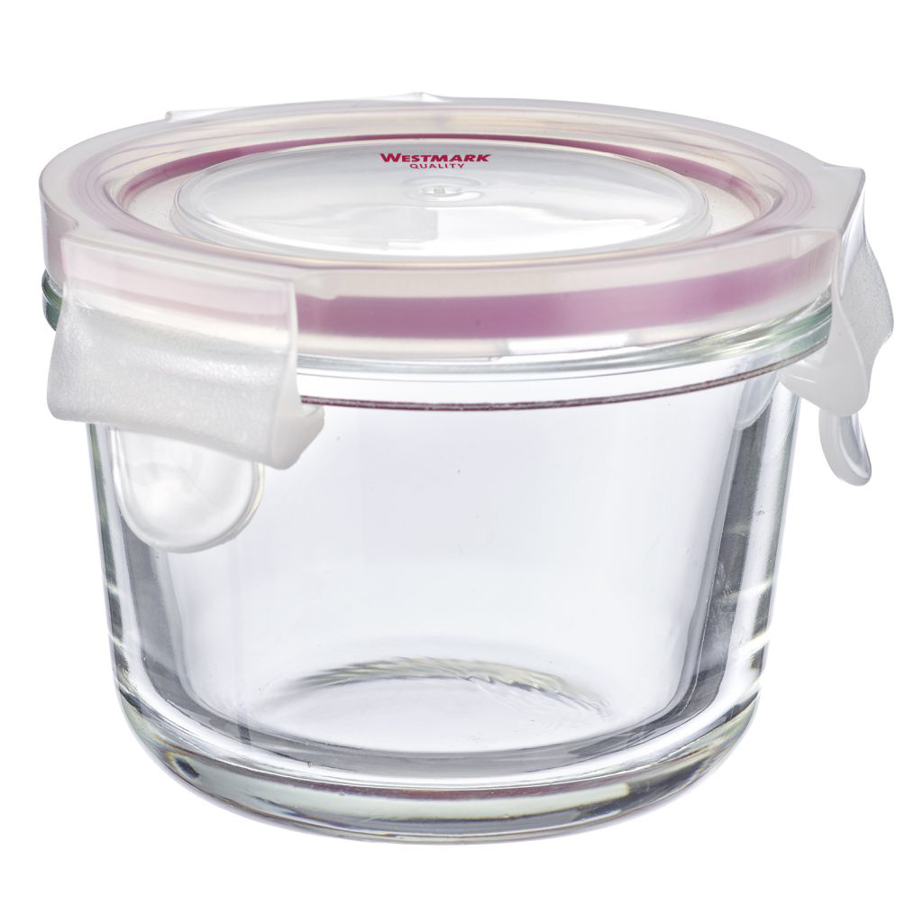 Frischhaltedose aus Glas, rund