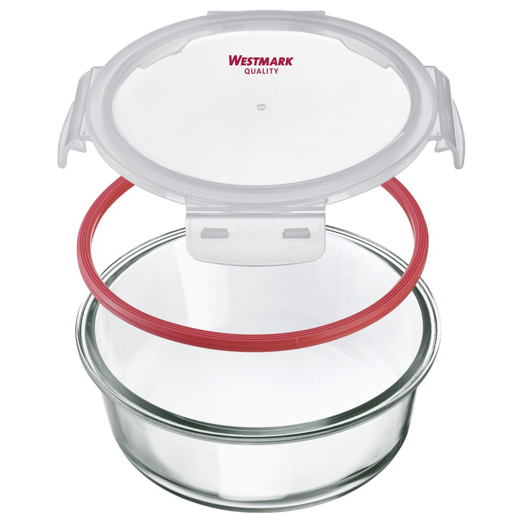 Frischhaltedose aus Glas, rund