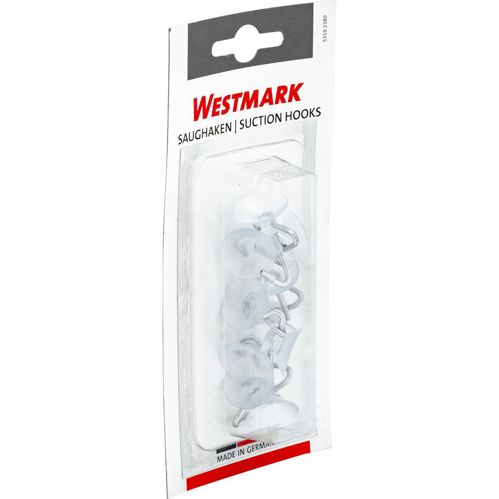 10 Saughaken, transparent, ø 20 mm