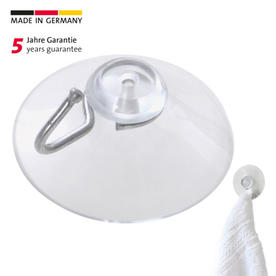 3 Saughaken, transparent, ø 40 mm