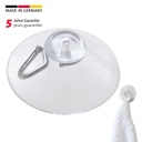 3 Saughaken, transparent, ø 40 mm