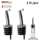 2 Ausgießer »Inox Gastro«, PE-Korken, Metallkläppchen