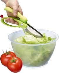 Salatscheren Display 8-teilig mit Edelstahlklingen