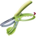 Salatscheren Display 8-teilig mit Edelstahlklingen