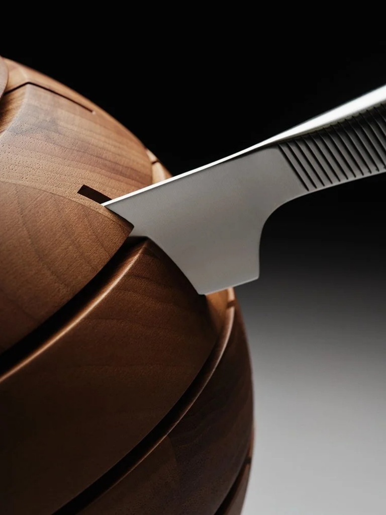 Messerblock Edelstahlfuß