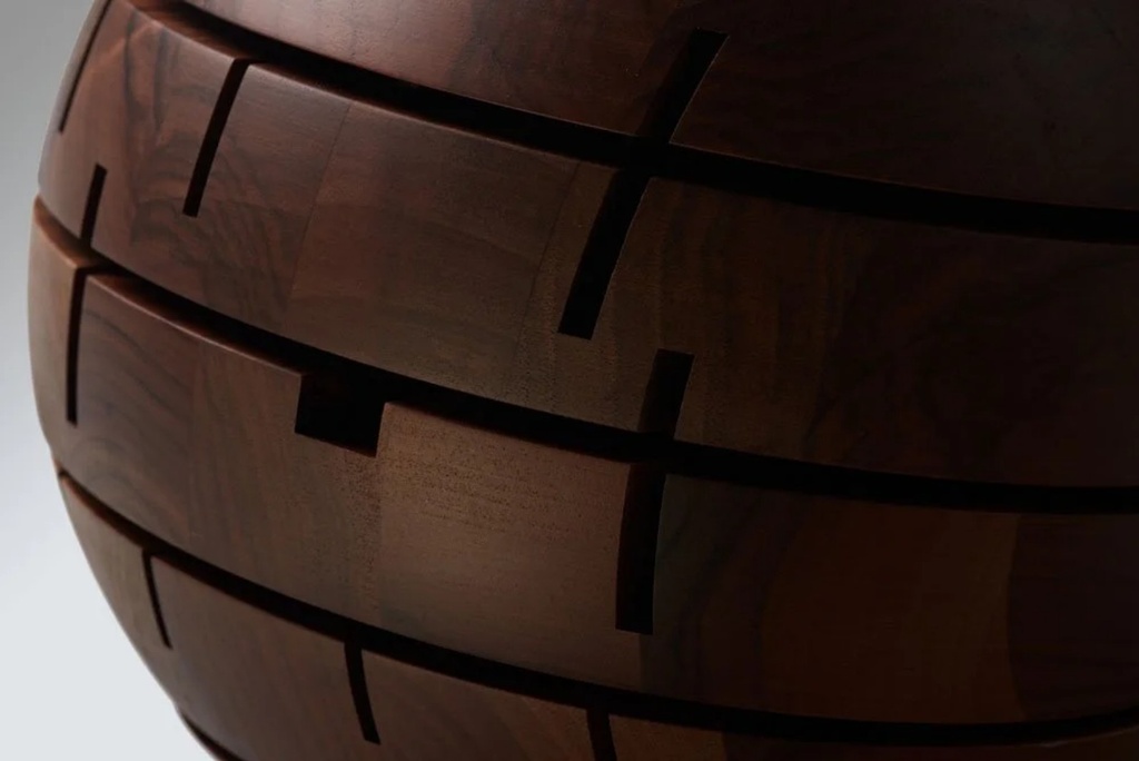 Messerblock Messingfuß