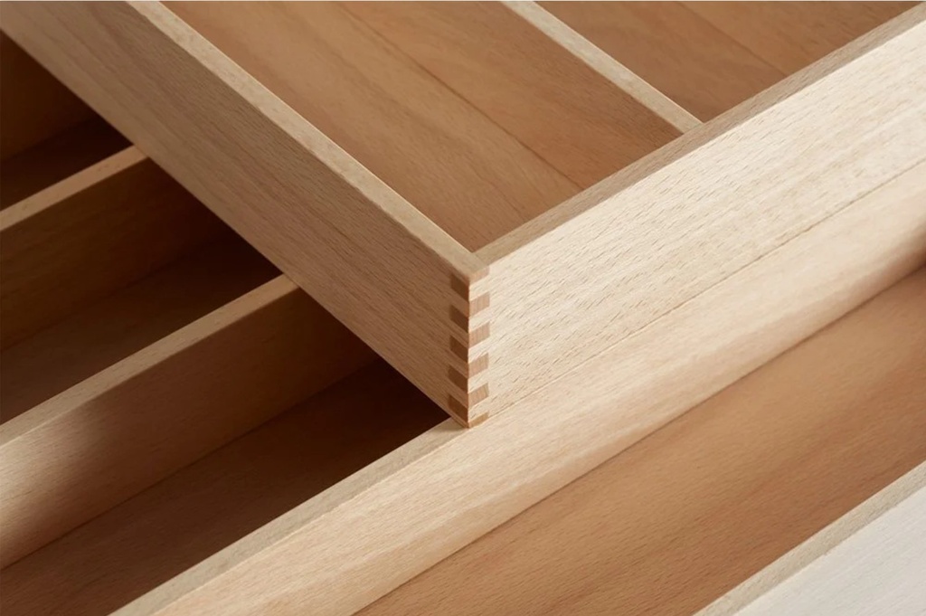 Küchenschubladen Organizer Buche