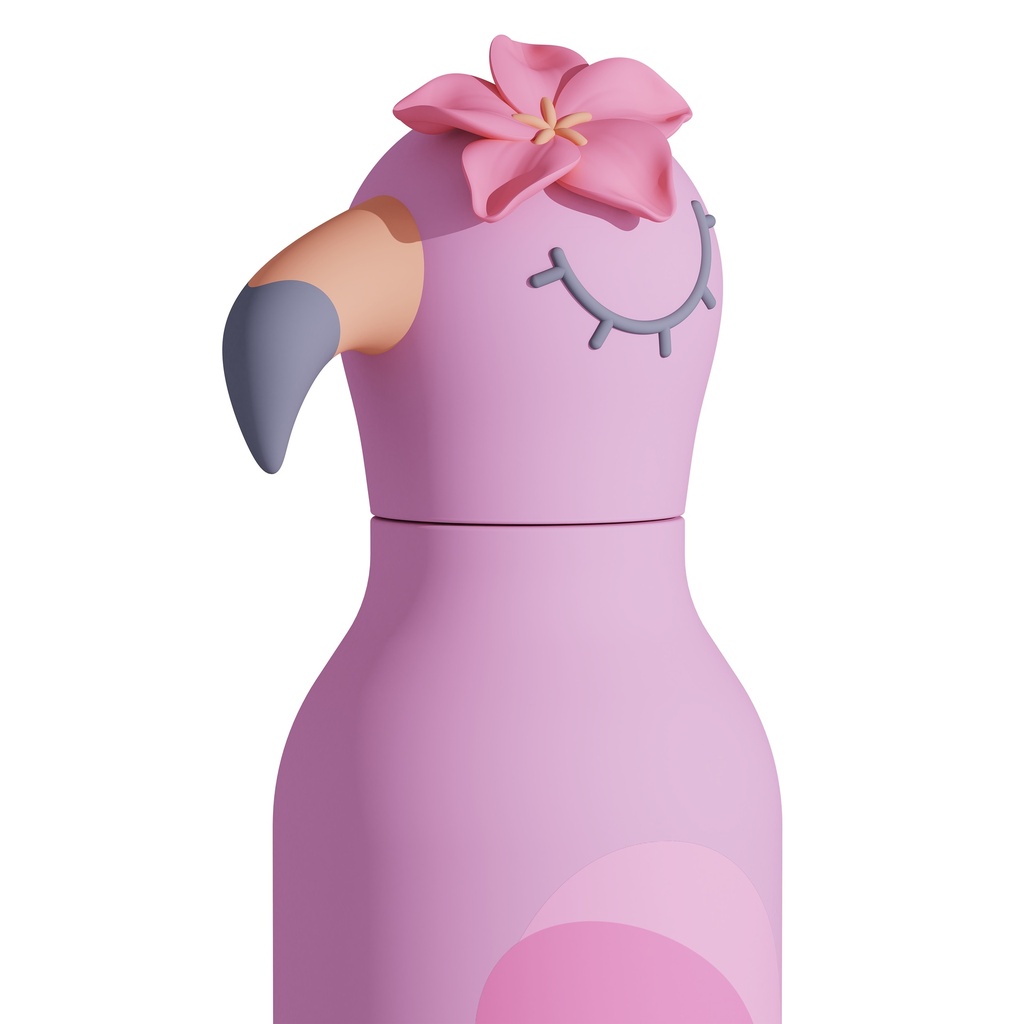 Isolierflasche Flamingo