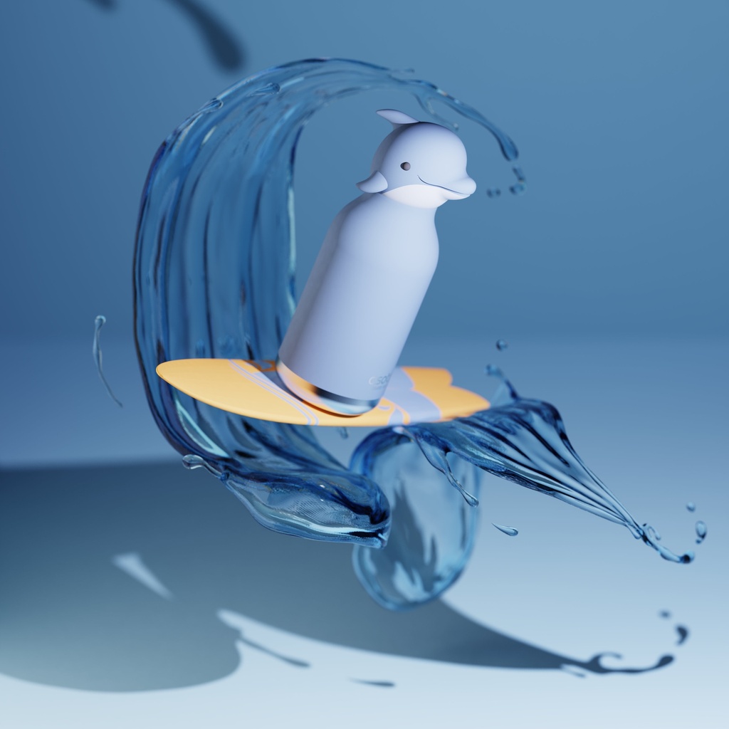 Isolierflasche Delfin