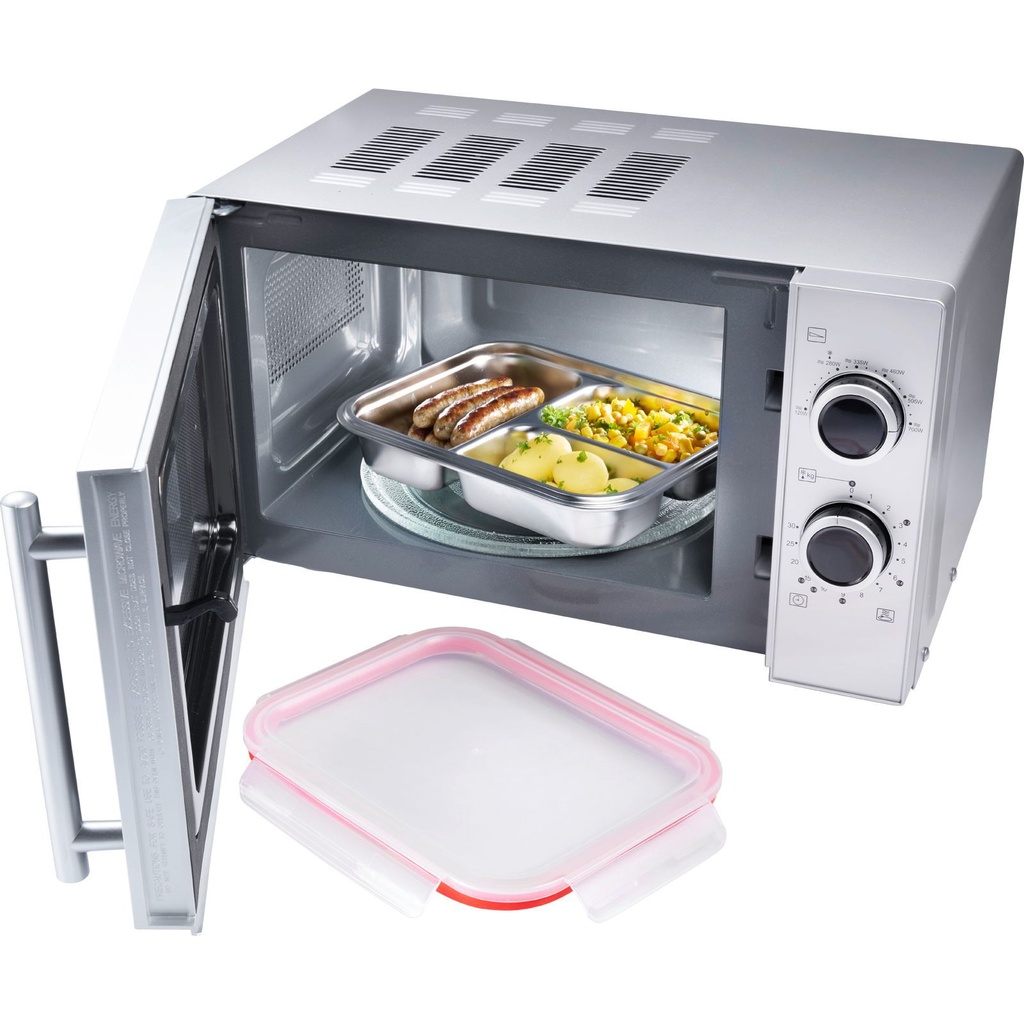 Edelstahl Lunch Box/ Frischhaltedose, geteilt, 280 + 280 + 400 ml