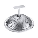 Dünsteinsatz mit Silikonfüßen, verstellbar 