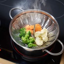 Dünsteinsatz mit Silikonfüßen, verstellbar 