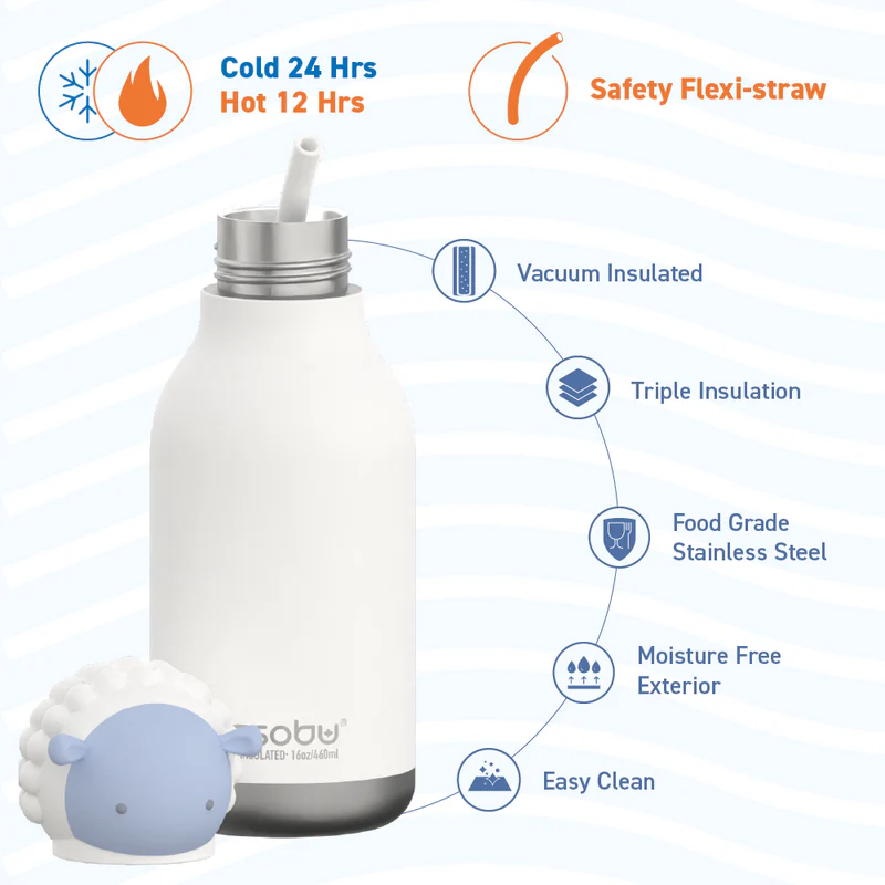 Isolierflasche Schaf